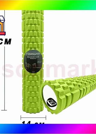 Bs массажный роллер easyfit best mix grid roller 60 см v.3.1 салатовый bas77/n