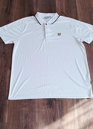 Чоловіча унікальна спортивна футболка поло lyle  & scott великий розмір оригінал