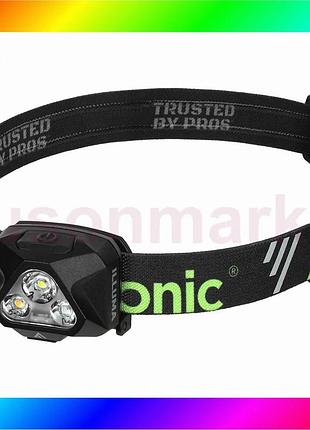 Bs фонарь налобный mactronic best mix illuma (430 lm) cool white/neutral white/red led usb recharge ty bas77/n