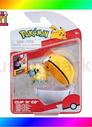 Bs игровой набор pokemon best mix w14 - марип в покеболе (игровая фигурка, покебол) bas77/n