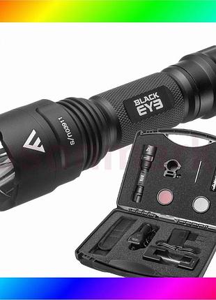 Bs фонарь тактический mactronic best mix black eye 650 (650 lm) recharg type-c gun mount rgb kit (l-mx bas77/n