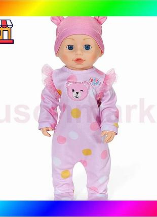 Bs інтерактивна лялька baby best mix born – перші кроки емілі (43 см) bas77/n