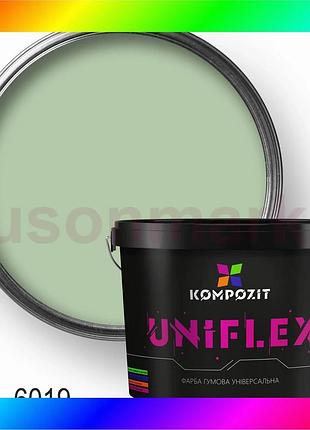 Bs краска резиновая универсальная best mix uniflex, 12 кг, ral 6019 bas77/n
