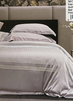 Комплект постельного белья, евро 200х230 серебристый no brand 23897
