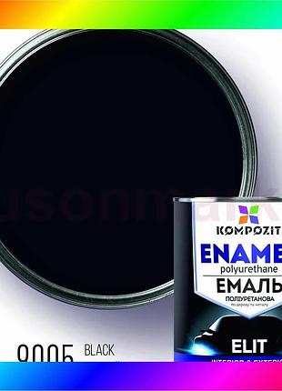 Bs эмаль полиуретановая elit, best mix шелковисто-матовый, 2,5 л, черный ral 9005 bas77/n