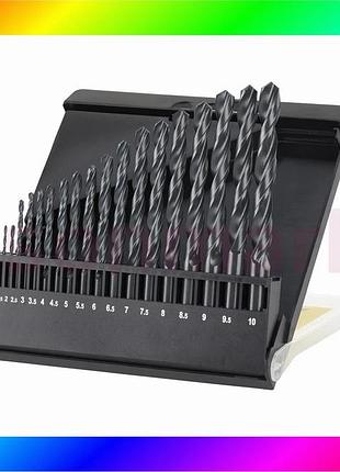 Bs набір свердел по best mix металу hss-r ø1-10 мм 19 шт, irwin iw3031515 bas77/n