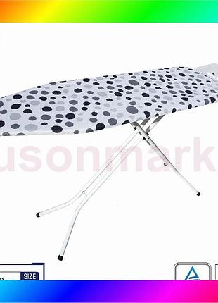 Bs гладильная доска casa best mix si superstandard basic 120x38 white/grey spots (cs95150e290) bas77/n