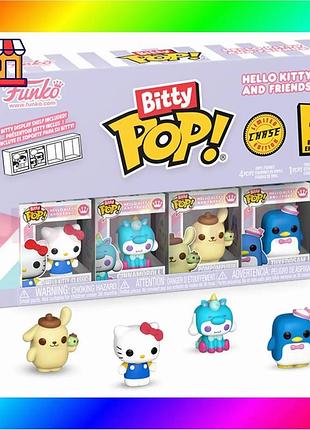 Bs набор игровых фигурок best mix bitty pop! серии "sanrio" - хелоу китти (4 фигурки в асс.) bas77/n