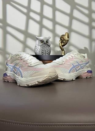 🌺женские кроссовки asics gel-flux 4 white pink violet