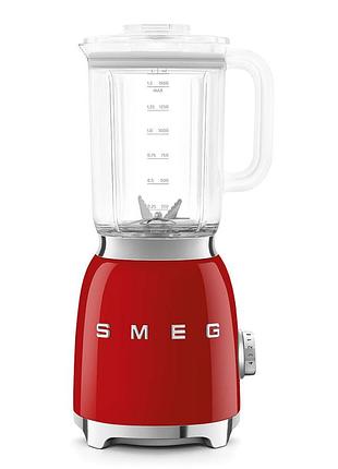 Блендер стационарный smeg (blf03rdeu) retro style 50's - красный, красный