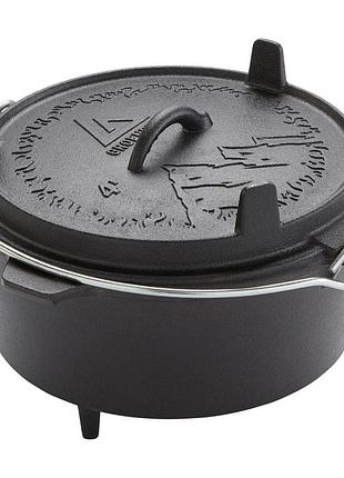Казан с крышкой groenberg askja pot 25 cm / 4 l black (266016)