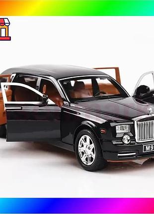 Bs модель автомобиля rolls best mix royce phantom 1:24 с инерционным механизмом, светом и звуком – мет bas77/n