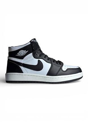 Кросівки чоловічі nike air jordan 1 high black white