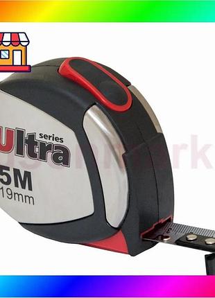 Bs рулетка магнитная, нейлоновое best mix покрытие 5м×19мм ultra (3822052) bas77/n