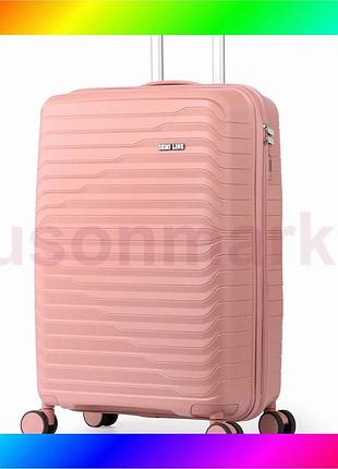 Bs чемодан semi line best mix 20" (s) rose (t5779-1) bas77/n