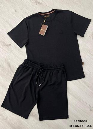 Брендовый летний костюм с шортами