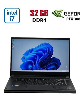 Ігровий ноутбук б-клас msi gs66 stealth 11uh / 15.6" (2560x1440) ips / intel core i7-11800h (8 (16) ядер по 1.9 - 4.6 ghz) / 32 gb
