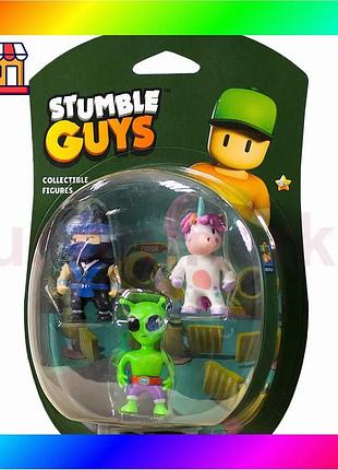 Bs набор коллекций. фигурок best mix stumble guys - ниндя кай, спринклс, прибыль (3 фигурки, 6 cm) bas77/n