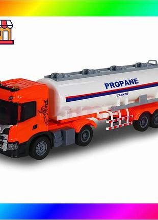 Bs автомодель серии "large best mix truck" – автоцистерная scania (свет, звук) bas77/n