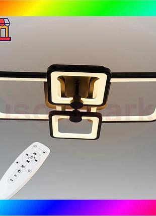 Bs потолочная led люстра, best mix светодиодный светильник sunlight черный 5338/2+2 bas77/n