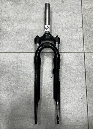 Вилка 28" suntour cr-8r gwint preload, резьбовая disk 1-1/8, черная (34672)