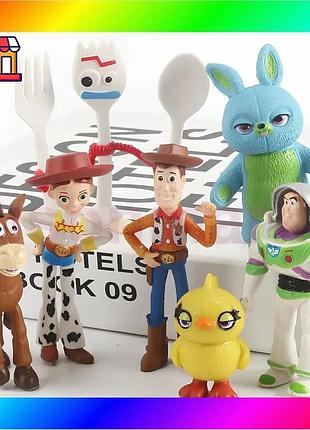Bs набор фигурок история best mix игрушек 4, игровые фигурки из мультфильма toy story 7 шт, игрушка ву bas77/n