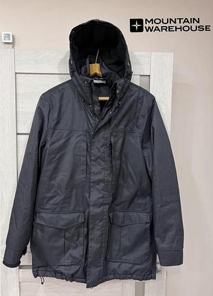 Парка mountain warehouse gorge mens waterproof long jacket розмір l/g оригінальна