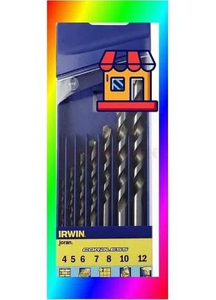 Bs набір свердел універсальних best mix cordless multi ø4-12 мм 7 шт, irwin 10501940 bas77/n