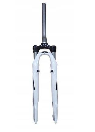 Вилка 28" suntour nex-e25 безрезьбовая конусная 1-1/8"-1.5| disk, белая (4276)