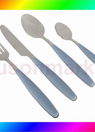 Bs набір столових приборів best mix gimex cutlery colour 16 pieces 4 person blue (6910171) bas77/n