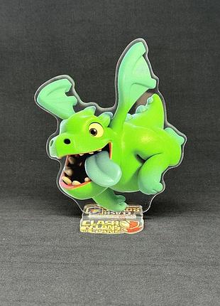 Акрилова колекційна фігурка clash of clans, clash royale дракончик (baby dragon) 15 см
