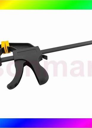 Bs струбцина столярная mastertool best mix f-type автоматическая 200×60 мм 800 н 07-0401 bas77/n
