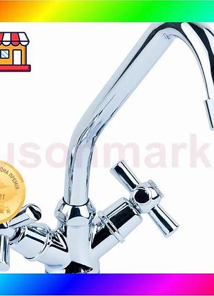 Bs смеситель pm ½" best mix для кухни эконом на гайке (кратно 2шт) aquatica pm-1b157c (9780100) bas77/n