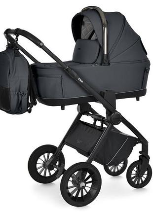 Коляска универсальная 2в1 me 1100-2 era charcoal gray