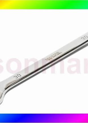Bs ключ комбинированный mastertool best mix 30 мм crv din3113 71-1030 bas77/n