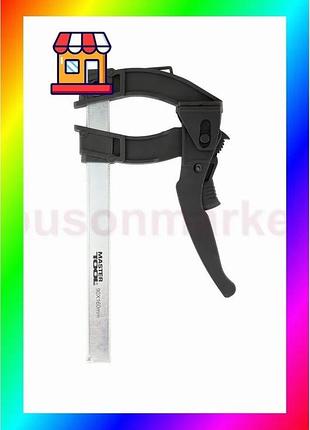 Bs струбцина столярная mastertool best mix f-type быстрозажимная 160×90 мм 600 н 07-0012 bas77/n
