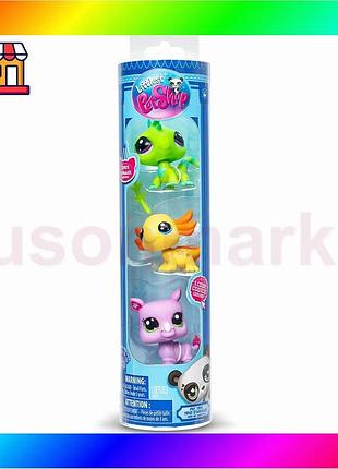 Bs игровой набор littlest best mix pet shop – настроение дикой природы (3 фигурки, аксессуар.) bas77/n