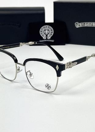 Статусные очки с оправой chrome hearts очки для имиджа мужские женские очки хром хартс с премиум полным комплектом