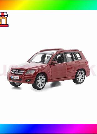 Bs автомодель - mercedes best mix benz glk-class (асорті червоний, сріблястий, 1:32) bas77/n
