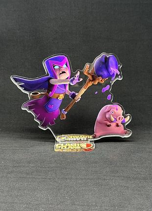 Акрилова колекційна фігурка clash of clans, clash royale мати-відьом 15 см
