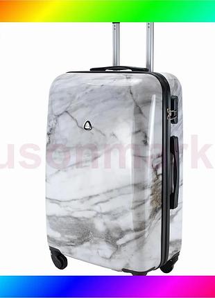 Bs валіза semi line best mix 28" (l) white marble (t5731-3) bas77/n
