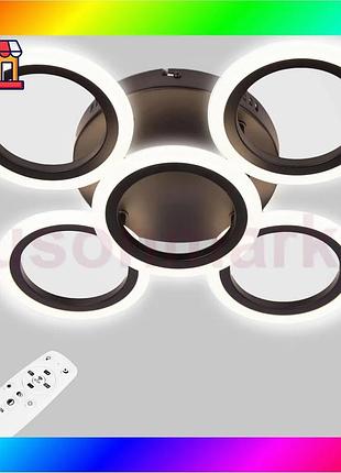 Bs потолочная led люстра, best mix светодиодный светильник sunlight черный 6326/4+1 bas77/n