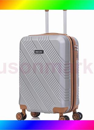 Bs чемодан semi line best mix 20" (s) light grey (t5849-1) bas77/n