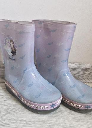 Чоботи гумові чобітки сапожки frozen крижане серце