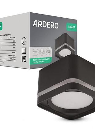 Накладной светильник ardero ml407 gх53 черный