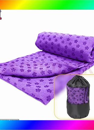 Bs полотенце для йоги best mix easyfit yoga mat towel из микрофибры (фиолетовый) bas77/n