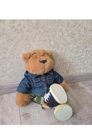 Коллекционный медведь bear factory в очках..