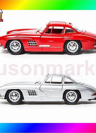 Bs автомодель - mercedes-benz best mix 300 sl (1954) (асорті червоний, сріблястий, 1:24) bas77/n