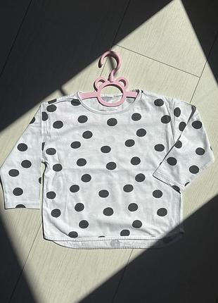 Кофта з трендовим горошком для дівчинки zara