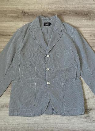 Чоловічий блейзер rrl піджак в полоску double ralph lauren